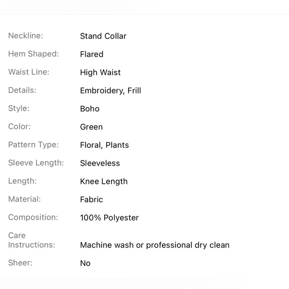 Plus Size Women's Sleeveless Embroidery Decorated Dress - Picture 7 of 7